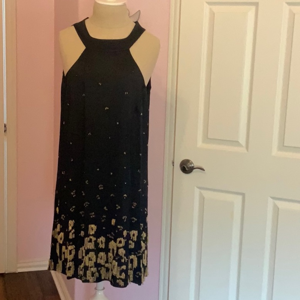Anthropologie Elegant Black Garment Dress